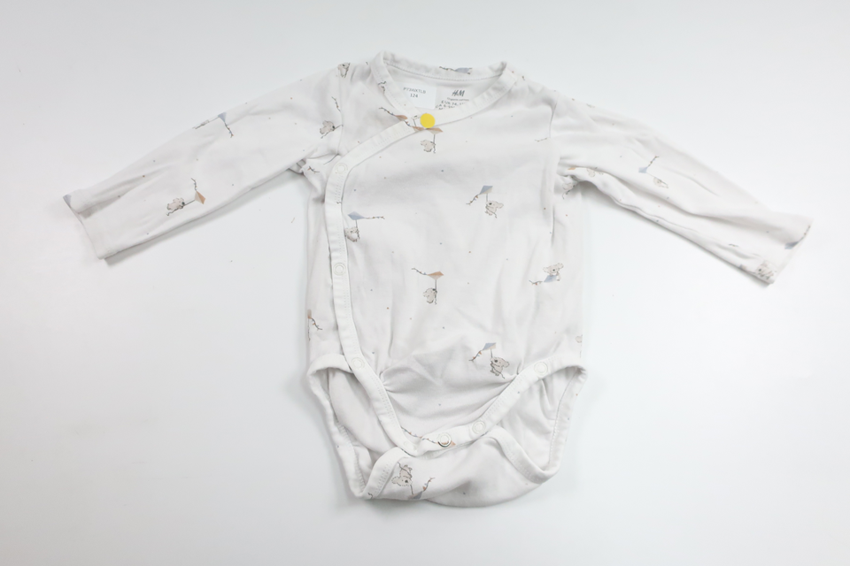 Omlottbody från H&M - Storlek 74 - Vit