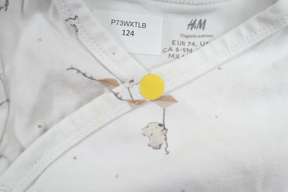 Omlottbody från H&M - Storlek 74 - Vit