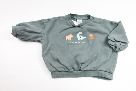 Sweatshirt från H&M - Storlek 68 - Grön