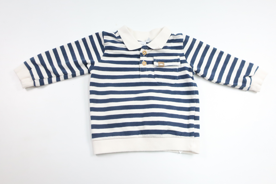 Randig tröja från Name It - Storlek 68 - Vit