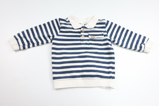 Randig tröja från Name It - Storlek 68 - Vit