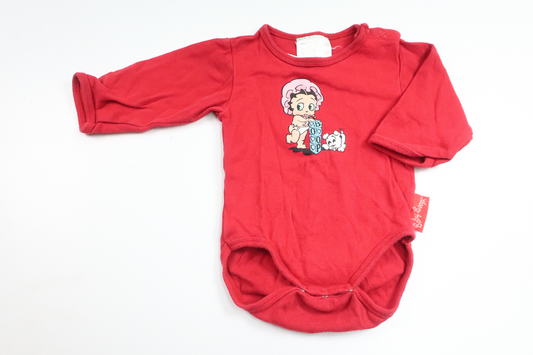 Body Betty Boop från Baby Boop - Storlek 62/68 - Röd
