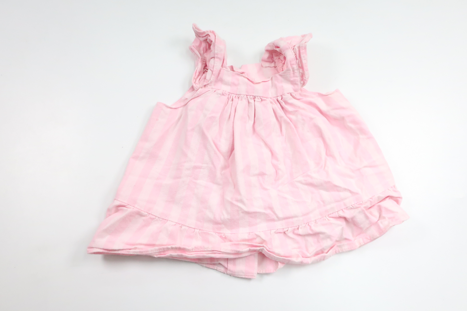 Randig klänning från Hemsytt - Storlek 62/68 - Rosa