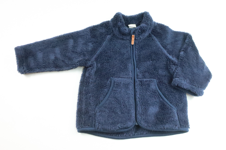 Fleecejacka från H&M - Storlek 74 - Marinblå