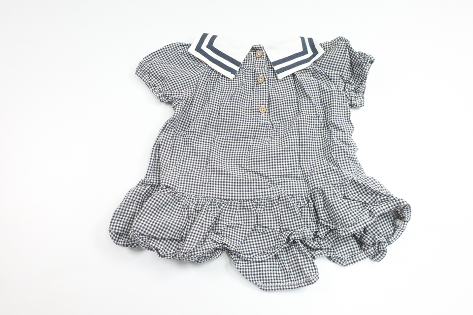 Rutig tunika "Sjöman" från Newbie - Storlek 68 - Marinblå