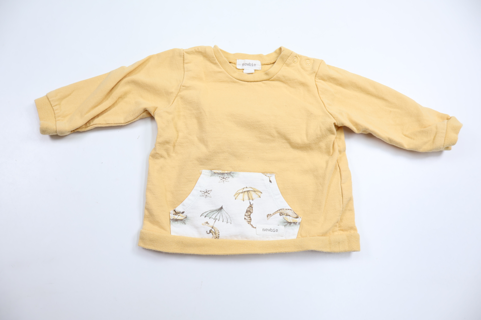 Sweatshirt från Newbie - Storlek 68 - Gul