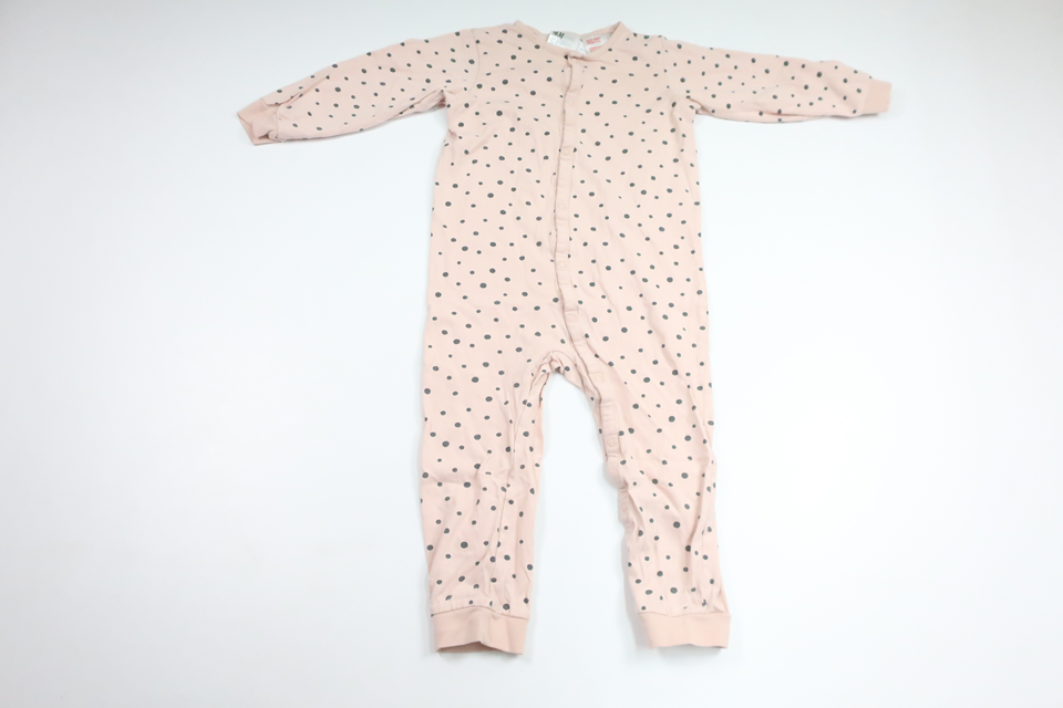 Prickig pyjamas från H&M - Storlek 92 - Rosa