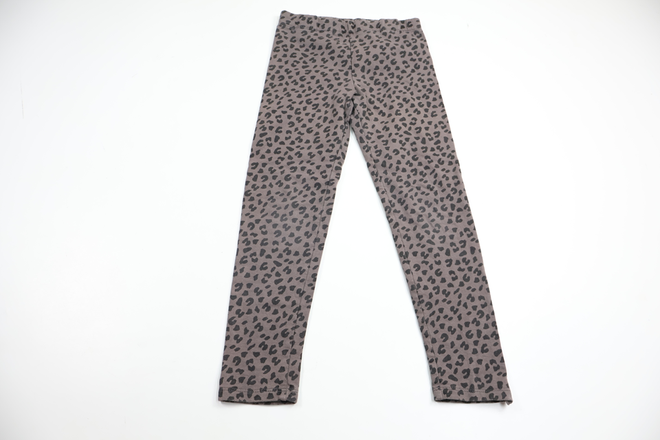 Leopardmönstrade byxor från H&M - Storlek 122 - Grå