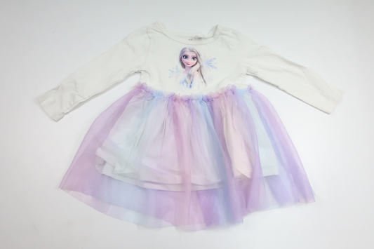 Klänning Frozen från H&M - Storlek 92 - Vit