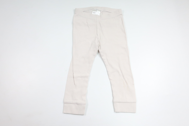 Ribbade byxor från H&M - Storlek 92 - Benvit