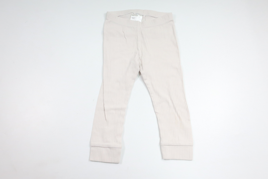 Ribbade byxor från H&M - Storlek 92 - Benvit