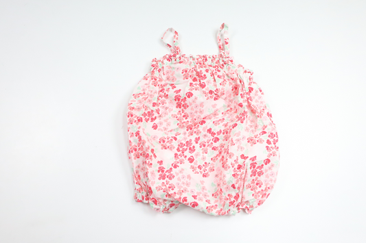 Blommig body från H&M - Storlek 68 - Rosa