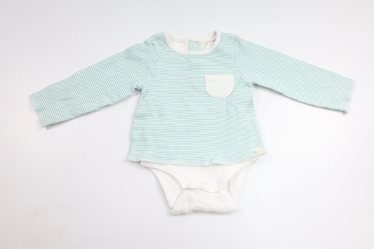 Randig body från Mango Kids - Storlek 56/62 - Blå
