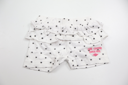 Shorts med volang från Lee Cooper - Storlek 62 - Vit