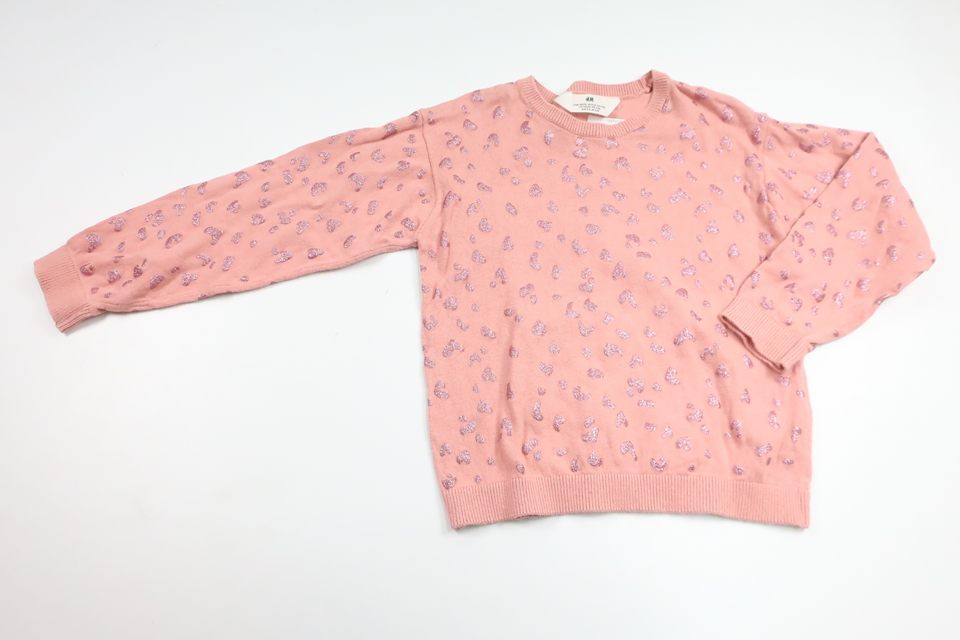 Stickad tröja från H&M - Storlek 110/116 - Rosa