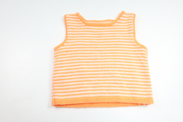Stickat linne från Hemstickat - Storlek 110 - Orange