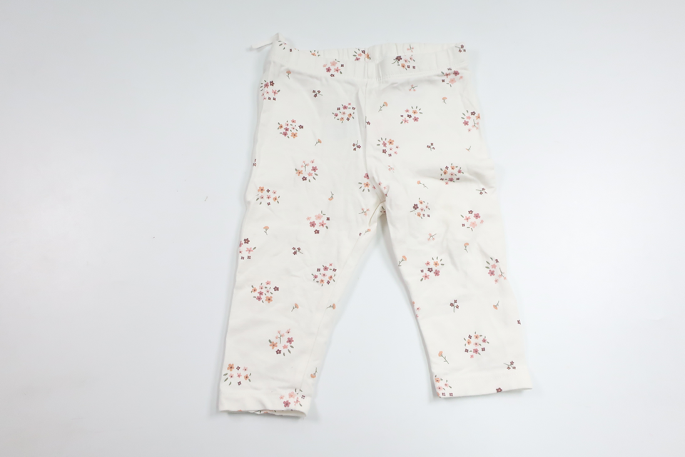 Blommiga byxor från Lindex - Storlek 68 - Vit