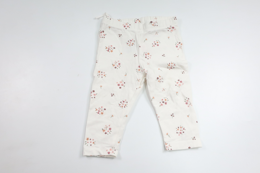 Blommiga byxor från Lindex - Storlek 68 - Vit