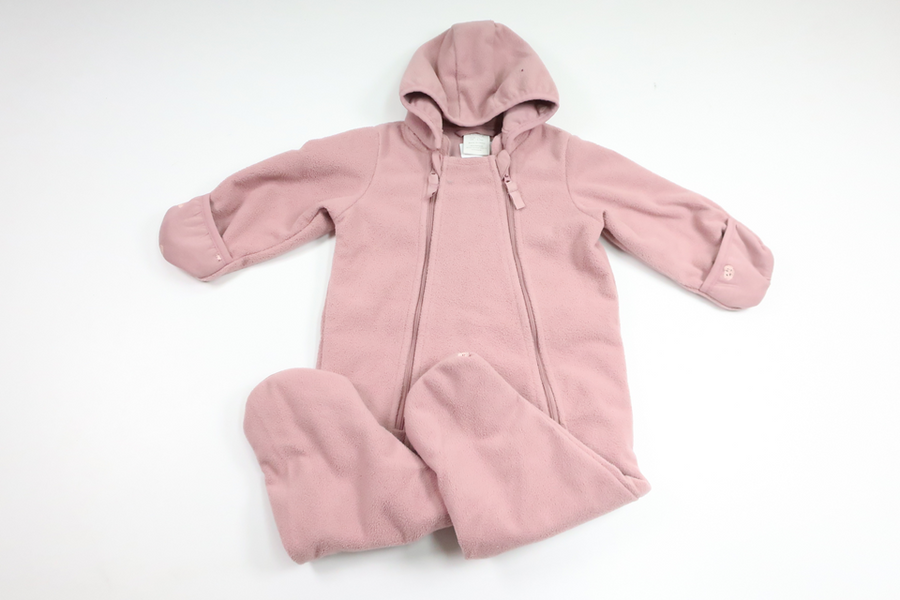 Vindfleeceoverall från Lindex - Storlek 74 - Lila