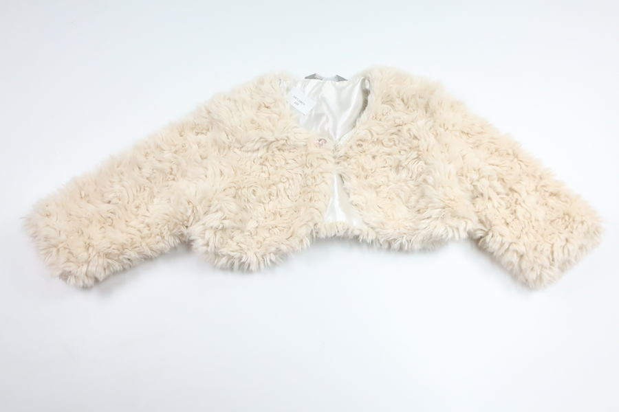 Bolero i fuskpäls från Lindex - Storlek 104 - Beige