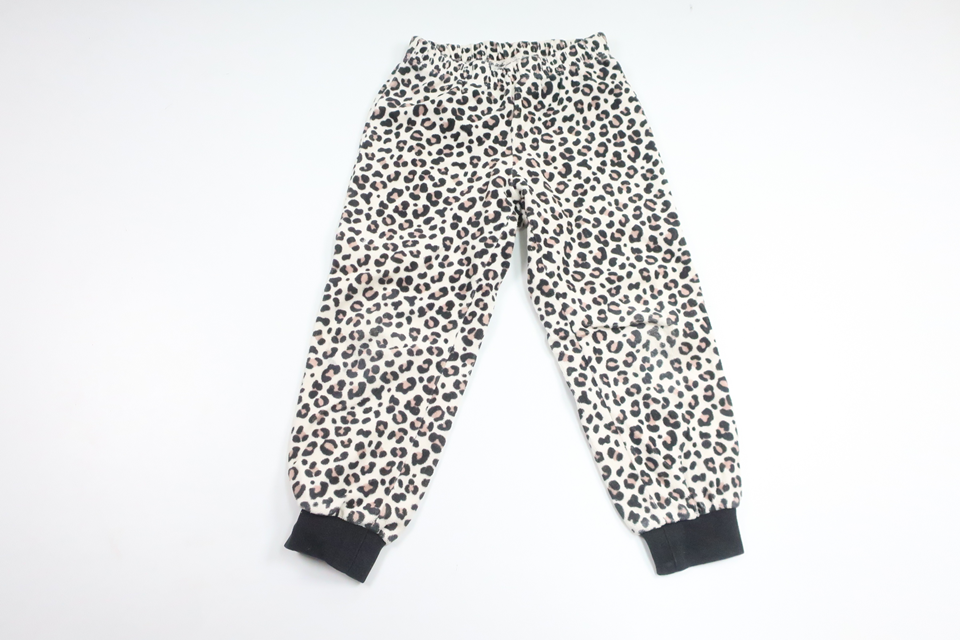 Pyjamas byxor i fleece från H&M - Storlek 98/104 - Benvit