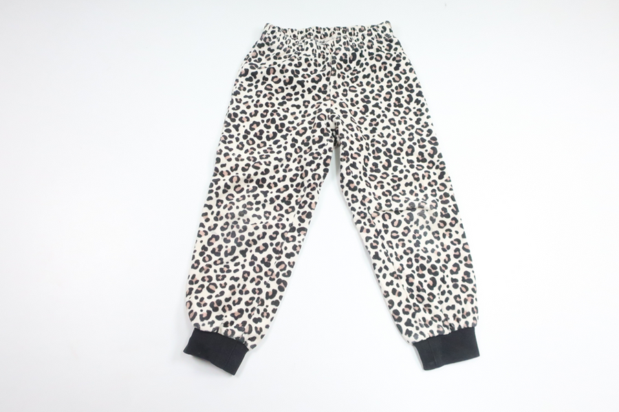 Pyjamas byxor i fleece från H&M - Storlek 98/104 - Benvit