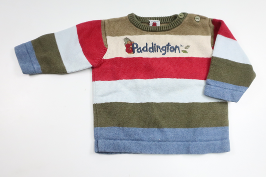 Stickad tröja från Paddington Bear - Storlek 74 - Multi