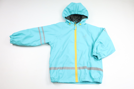 Fleecefodrad regnjacka från Play in BLWR - Storlek 110/116 - Blå