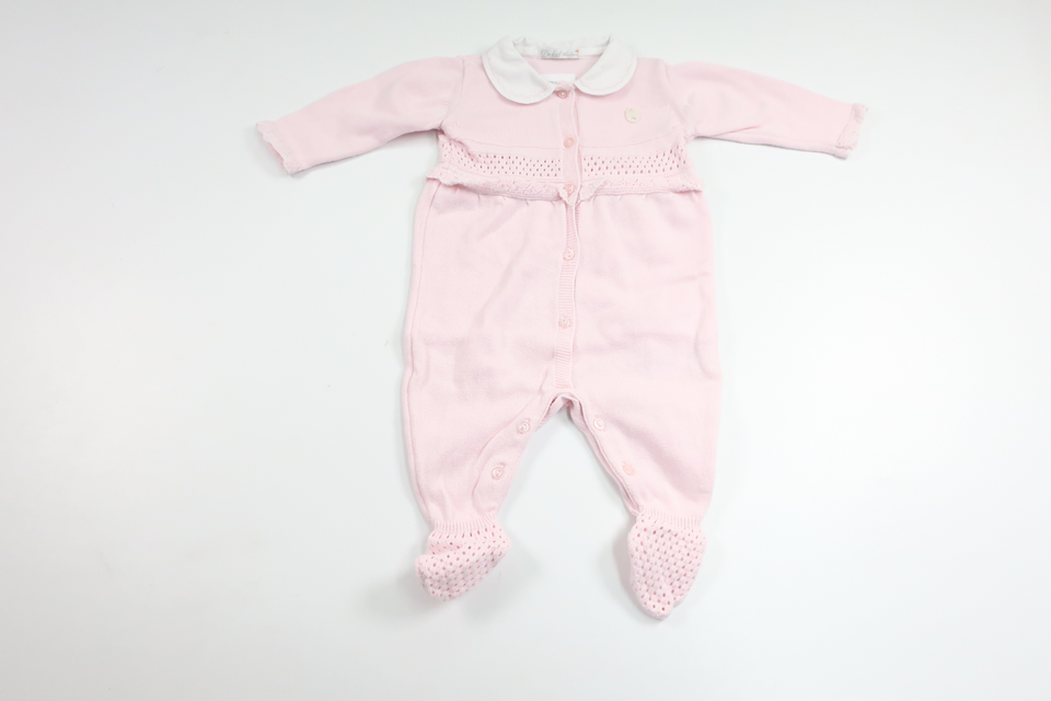 Stickad jumpsuit från Dr. Kid Newborn - Storlek 62/68 - Rosa