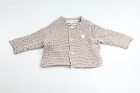 Stickad kofta från My First Chicco - Storlek 44/50 - Beige