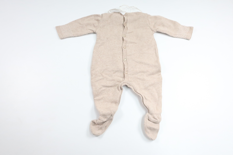 Stickad jumpsuit från Dr. Kid Newborn - Storlek 62/68 - Beige