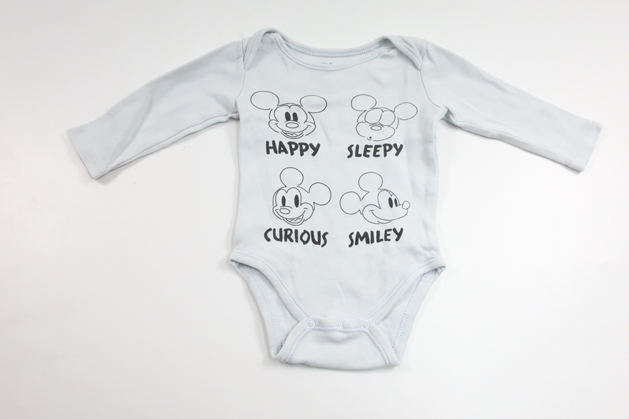 Body med Musse Pigg från Disney - Storlek 56 - Blå