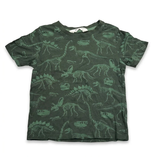 Mönstrad t-shirt från H&M - Storlek 98/104 - Grön