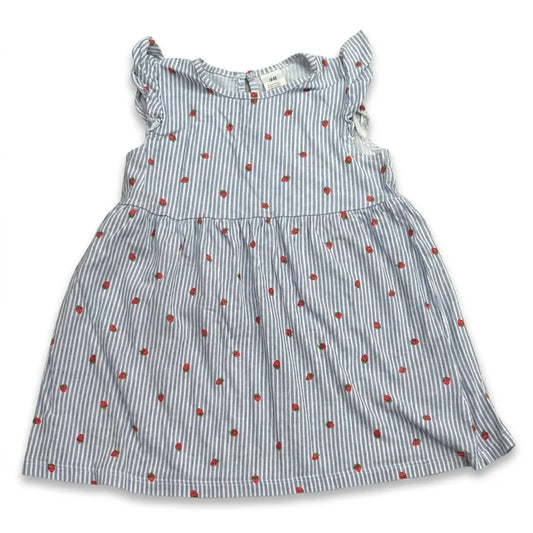 Randig klänning från H&M - Storlek 86 - Blå