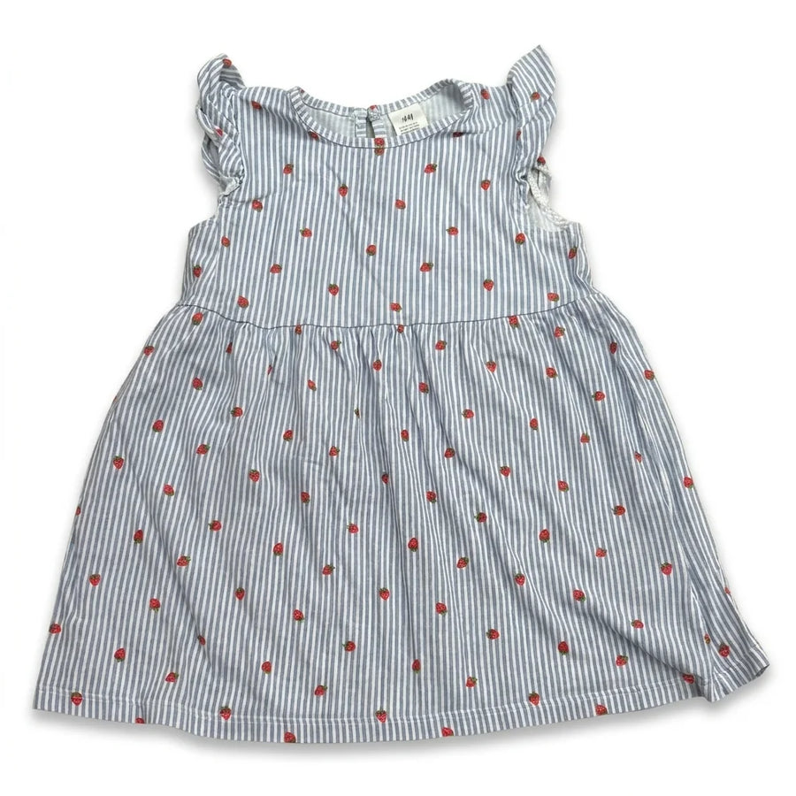 Randig klänning från H&M - Storlek 86 - Blå