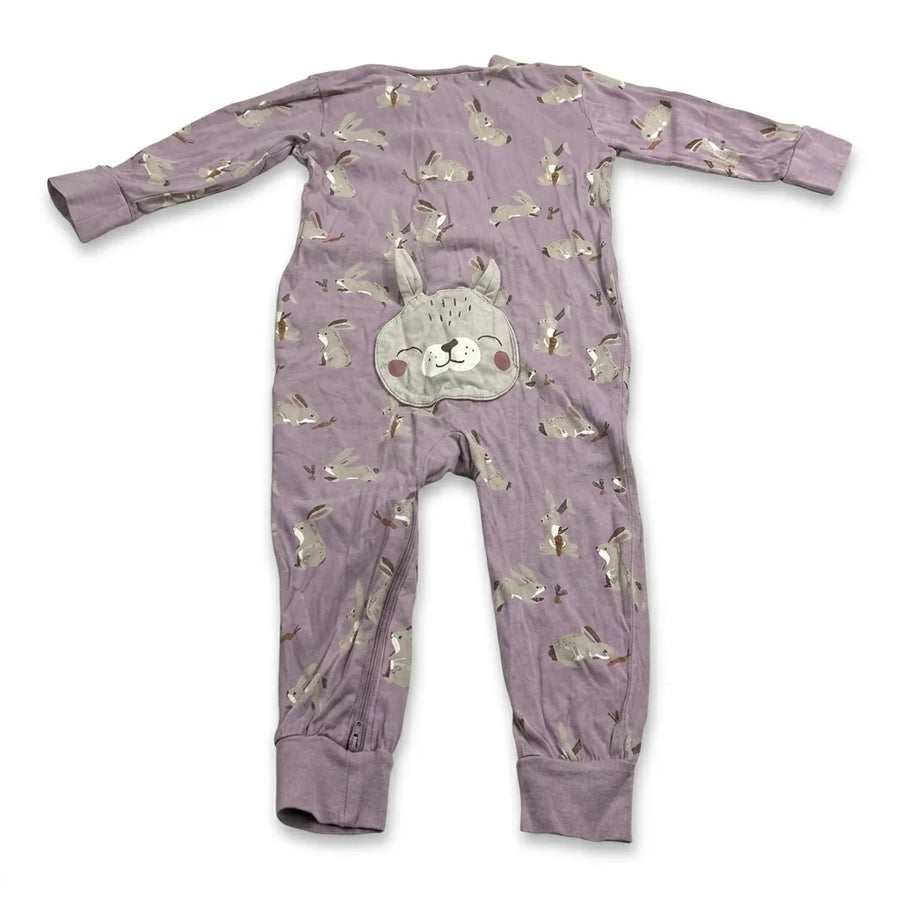 Djurmönstrad pyjamas från Lindex - Storlek 86 - Lila