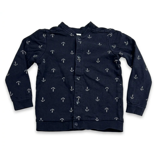 Mönstrad kofta från H&M - Storlek 86 - Marinblå