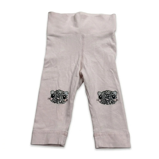 Djurmönstrade leggings från H&M - Storlek 62 - Rosa