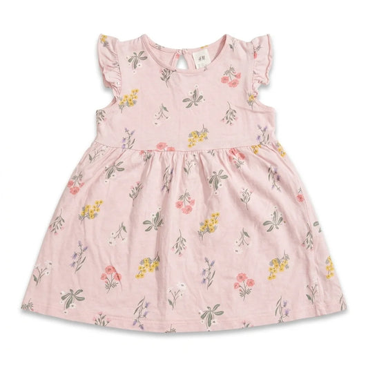 Blommig klänning från H&M - Storlek 86 - Rosa
