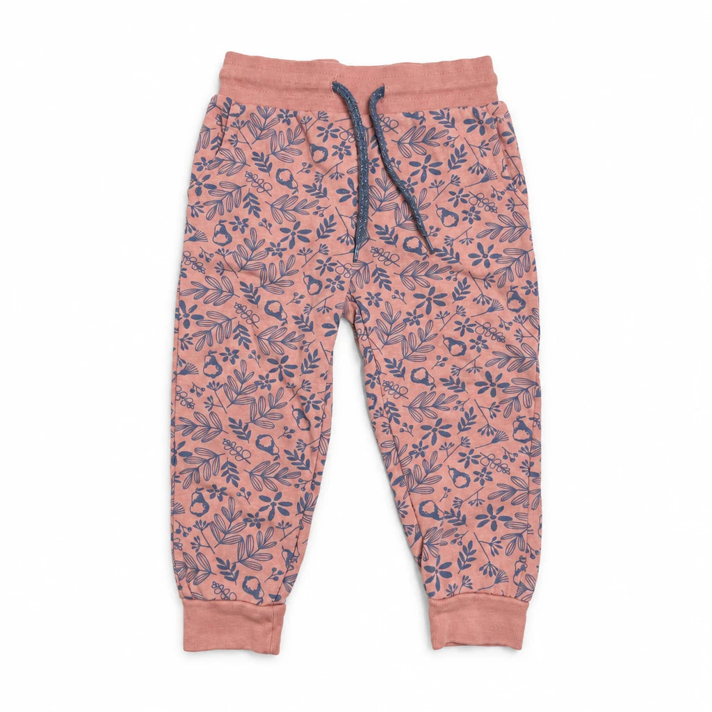Blommiga mjukisbyxor från Impidimpi - Storlek 86/92 - Rosa