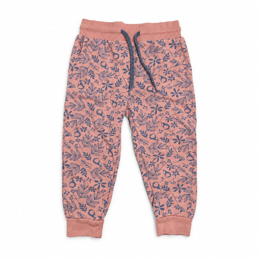 Blommiga mjukisbyxor från Impidimpi - Storlek 86/92 - Rosa