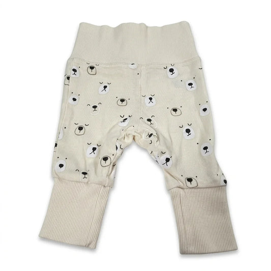 Djurmönstrade leggings - Benvit