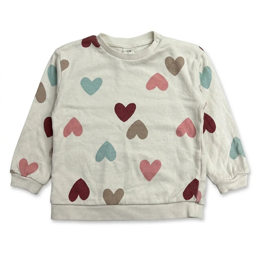 Prickig tröja från H&M - Storlek 86 - Vit