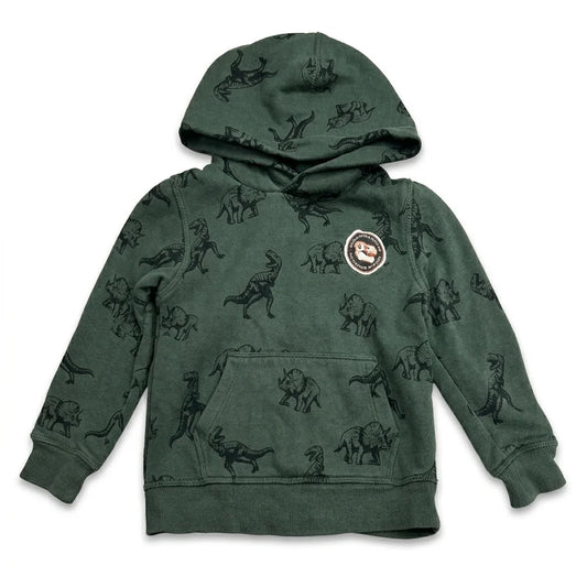 Djurmönstrad sweatshirt från H&M - Storlek 98/104 - Grön