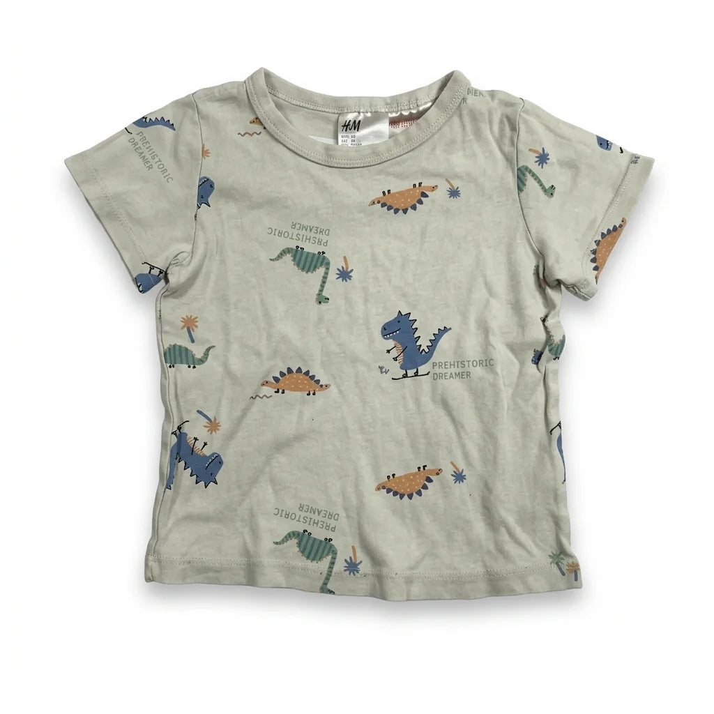 Mönstrad t-shirt från H&M - Storlek 92 - Beige