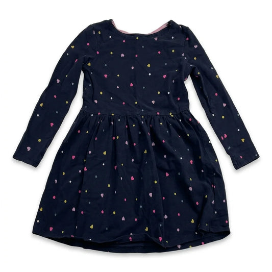 Prickig klänning från H&M - Storlek 98/104 - Marinblå