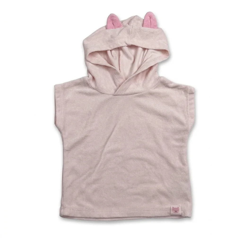 Huvtröja i frotté från H&M - Storlek 74 - Rosa