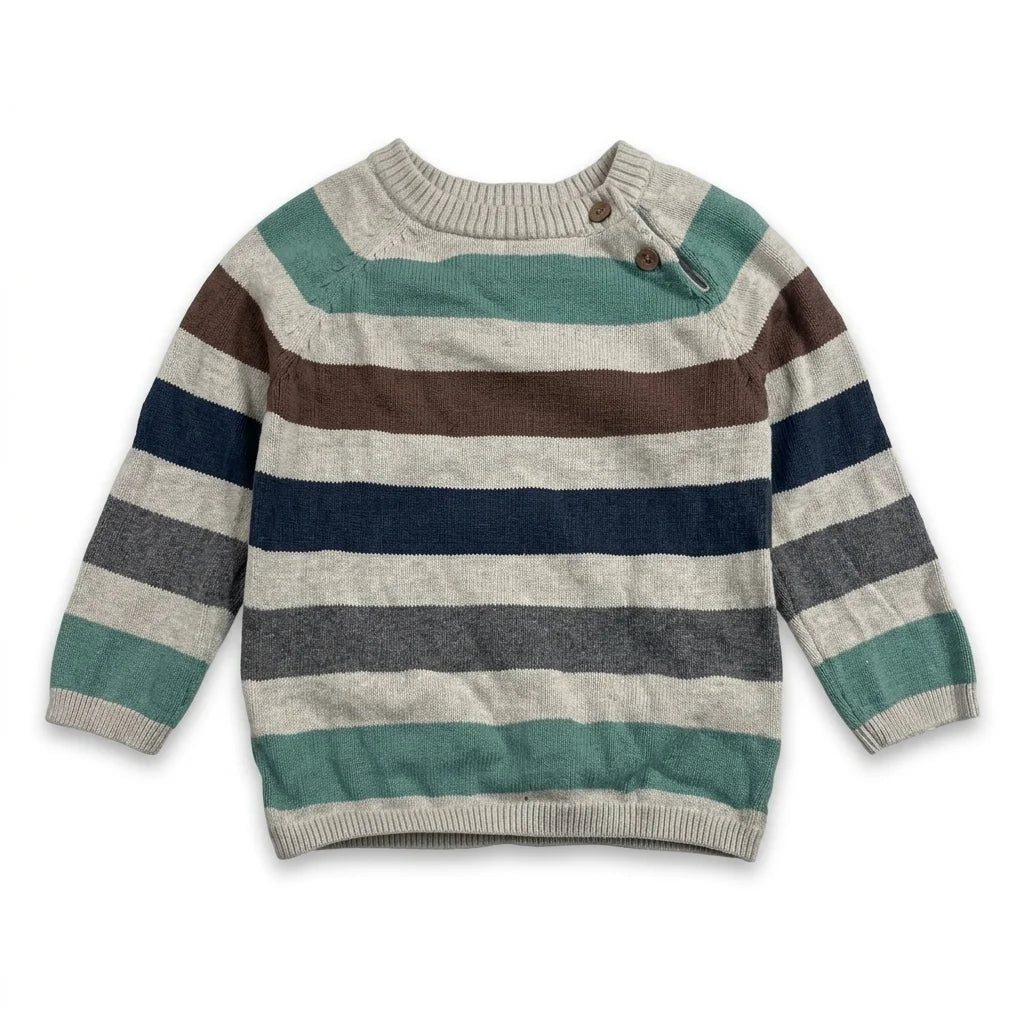 Randig tröja från H&M - Storlek 86 - Beige